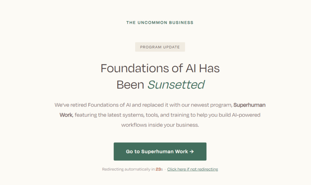 The Uncommon Business – SuperHuman Work