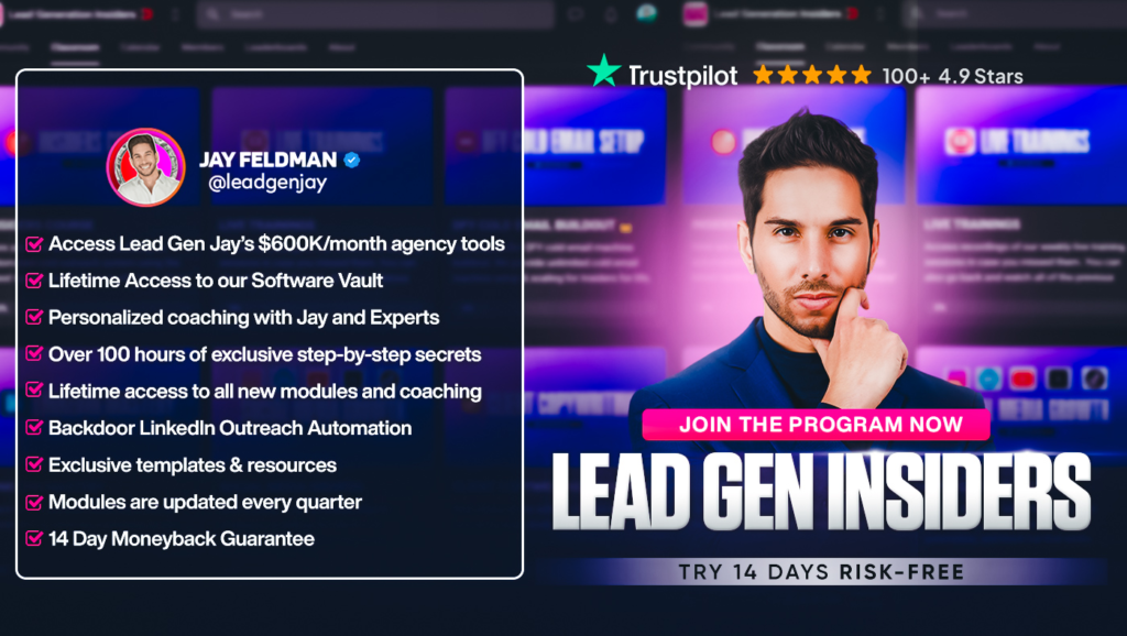 Jay Feldman – Lead Gen Insiders (August 2026)